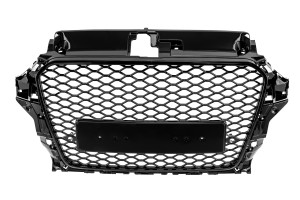 AUDI A3 8V 2013-2016 PRZED FACELIFTINGIEM ATRAPA CHŁODNICY GRILL STYLIZACJA NA S3 CZARNY + PDC