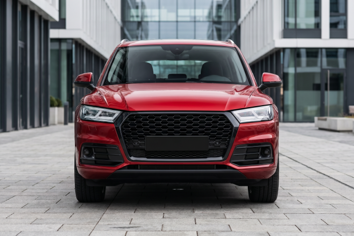 AUDI Q5 80A FY 2017-2020 PRZED FACELIFTINGIEM ATRAPA CHŁODNICY GRILL STYLIZACJA SQ5 CZARNY + PDC