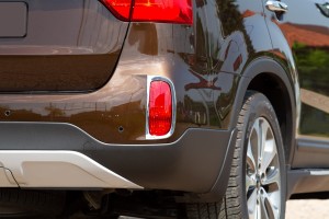 KIA SORENTO II XM 2012-2014 PO FACELIFTINGU NAKŁADKI TYLNYCH ŚWIATEŁ PRZECIWMGIELNYCH