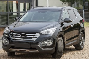 HYUNDAI SANTA FE 2013-2015 OZDOBNE RAMKI HALOEGNÓW PRZÓD