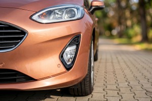 FORD FIESTA MK8 VIII 2017+ KRATKA PRZEDNIEGO ZDERZAKA LEWA H1BB15B217A1