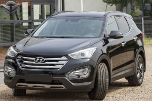 HYUNDAI SANTA FE 2013-2015 OZDOBNE RAMKI HALOEGNÓW PRZÓD
