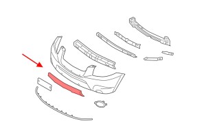 HYUNDAI SANTA FE II CM 2006-2009 PRZED FACELIFTINGIEM OSŁONA PRZEDNIEGO ZDERZAKA 865252B000